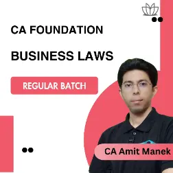 Business Laws- CA Foundation Regular (CA Amit Manek)